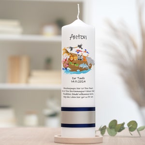 Baptism Candle Arche Noah