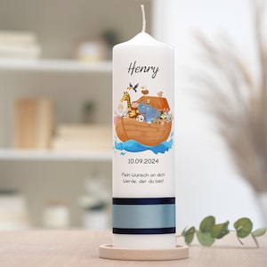 Baptism Candle Arche Noah