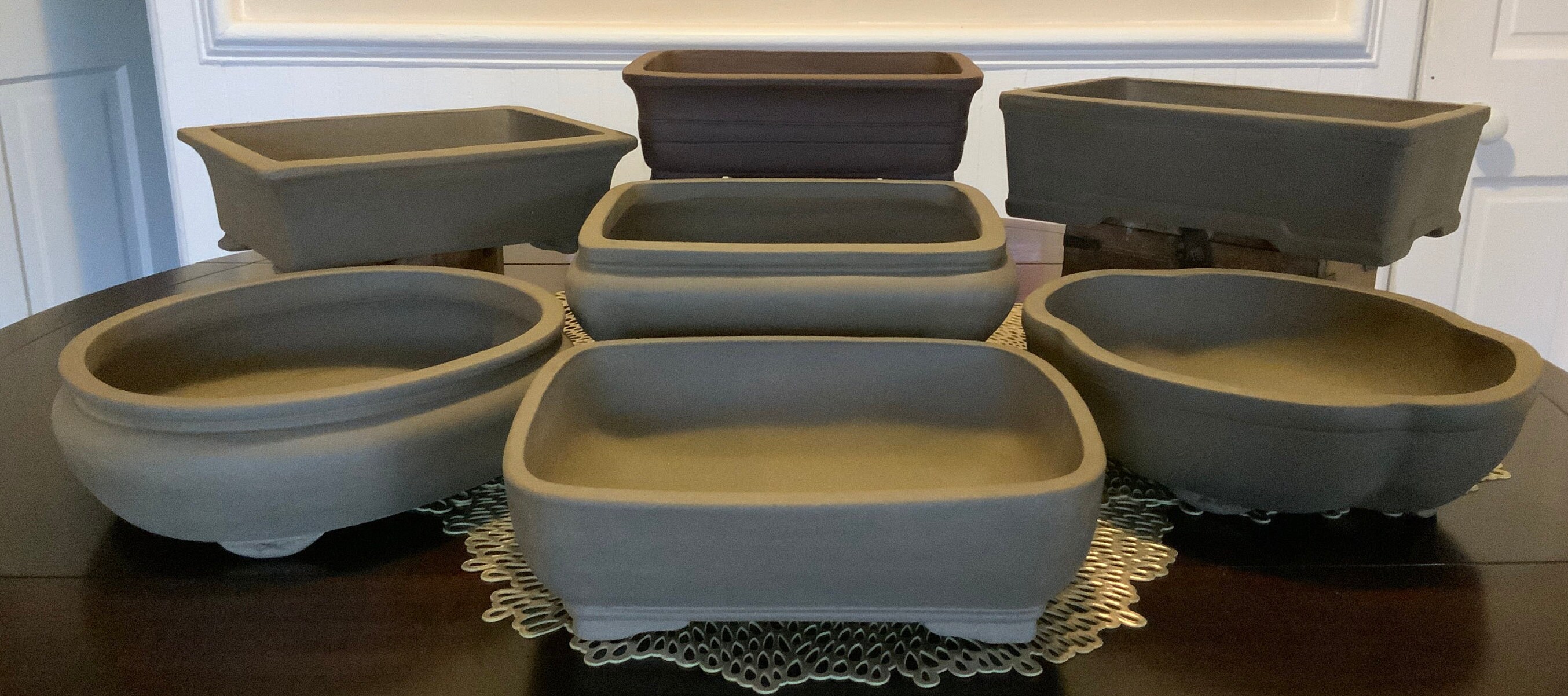 10 Unglazed Ceramic Bonsai Pot. Choose from several Etsy