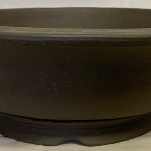 15" Unglazed Yixing Bonsai Pots Round