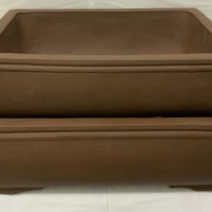 Unglazed Bonsai Pots Rectangular 16" or 13" Yixing