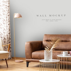 minimalist interior mockup Wall Mockup #32 Living Room interior mockup Interior mockup Wallpaper mockup or mockup for your frames