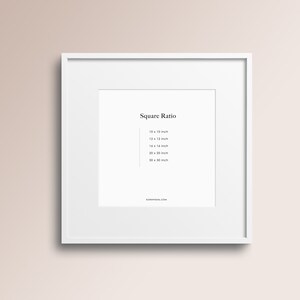Frame Mockup #239, White Square Picture Frame Mockup, Square Wall Art Display Mockup, Frame on Desk, Pink Frame Mockup, PSD+Smart Object