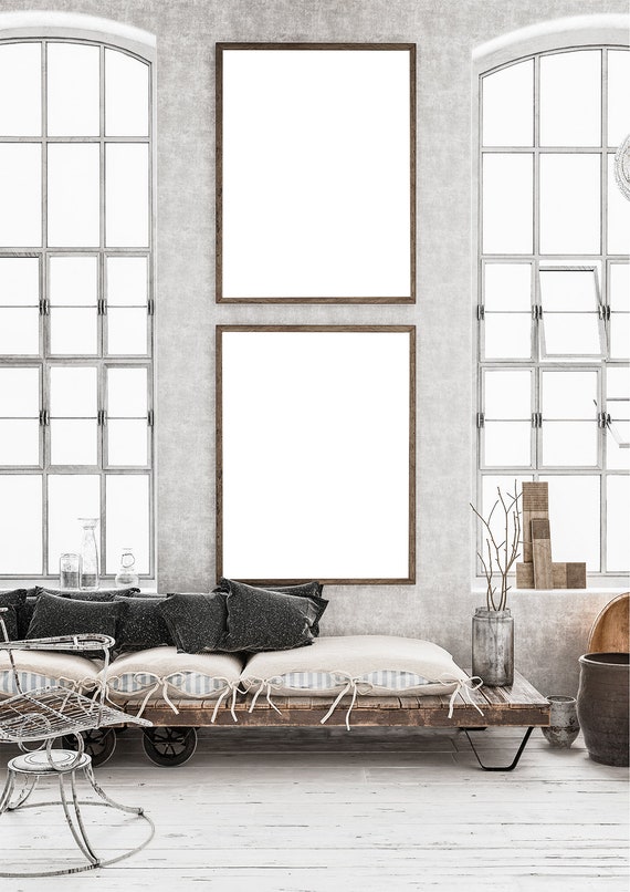 Brown landscape picture frame mockup isolated on a transparent background  22024773 PNG
