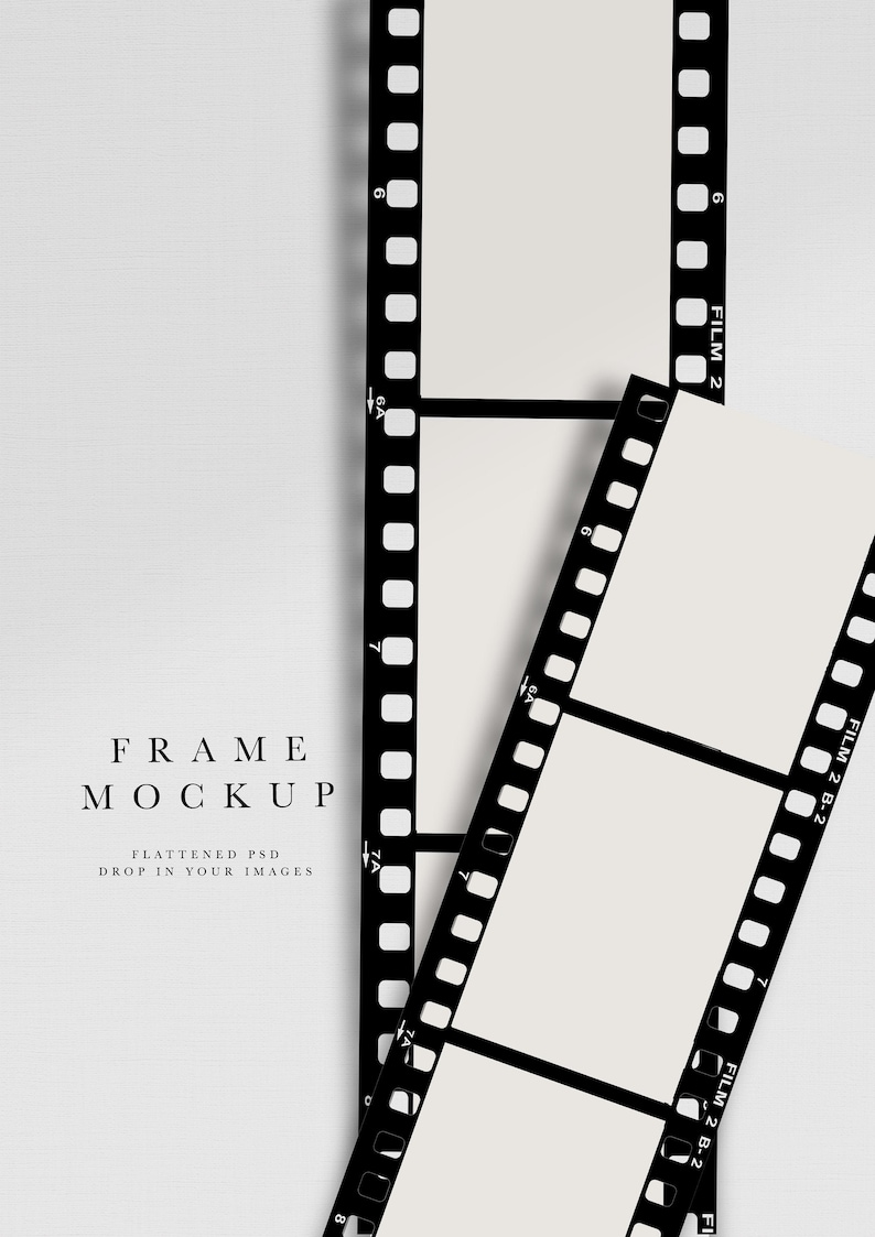 Frame Mockup 98 Film Frame Mockup Kodak Film Vintage Frame
