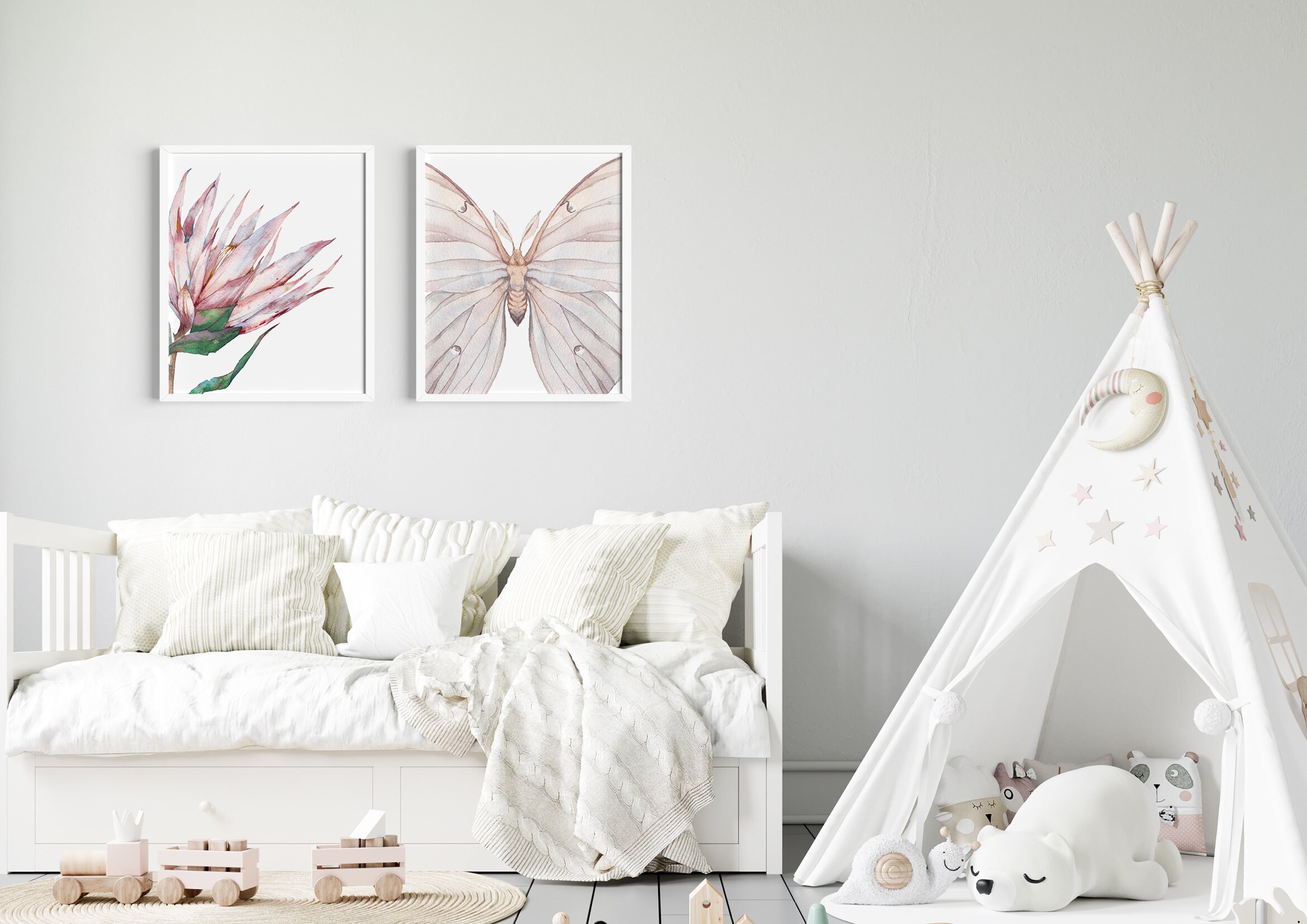 Frame Mockup 661 Baby Wall Art Display Nursery Room Frame Etsy