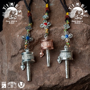 Tibet Prayer Wheel | Car Rear View Mirror Accessory | Keychain | Charm Hanging |  Defense Dzogchen