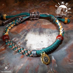 Handmade Nepalese Rope Bracelet: Lucky Knot Meditation Jewelry