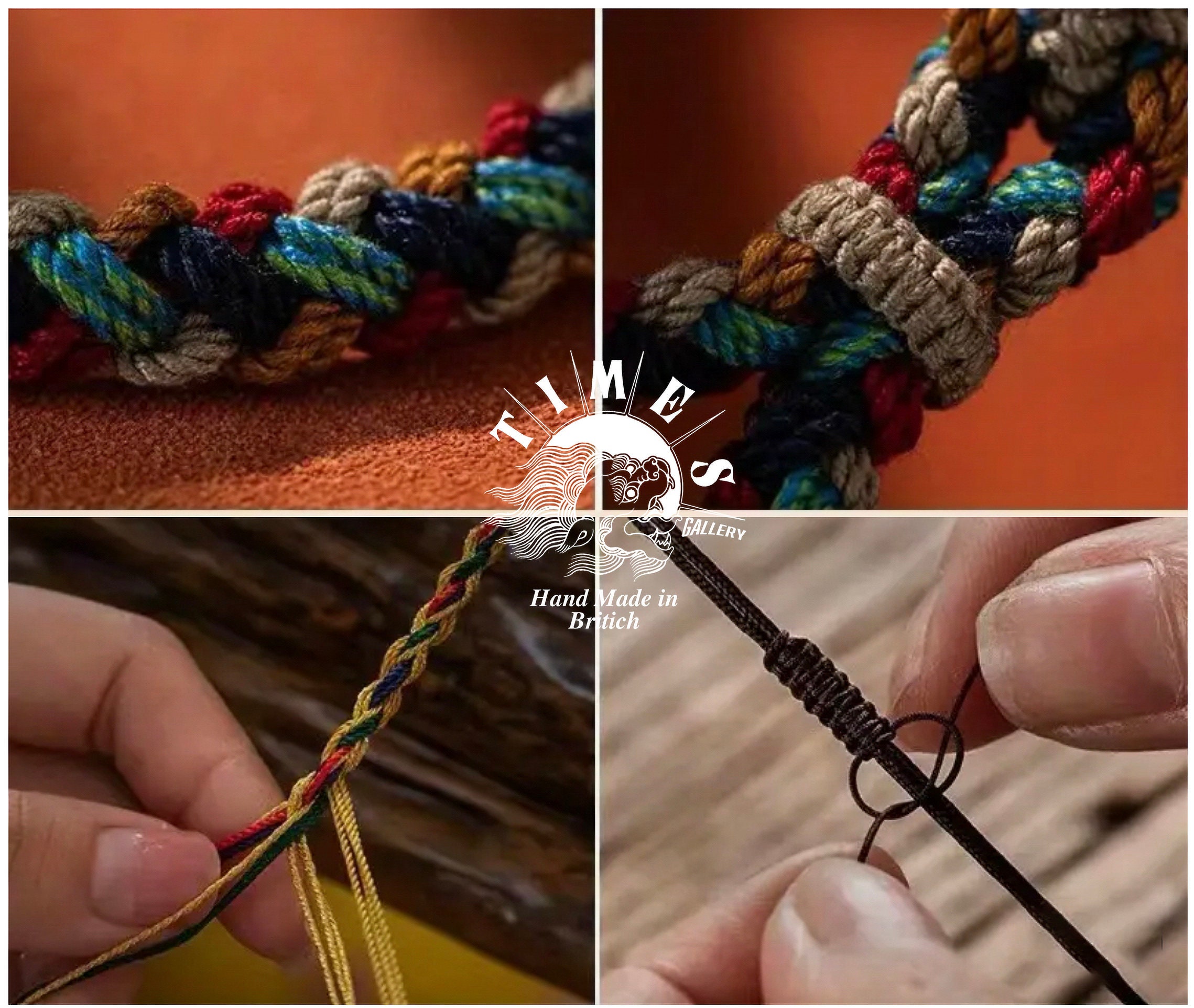 Talisman Rope Handmade Tibetan Style Cotton Rope Bracelets Multicolor Friendship ...