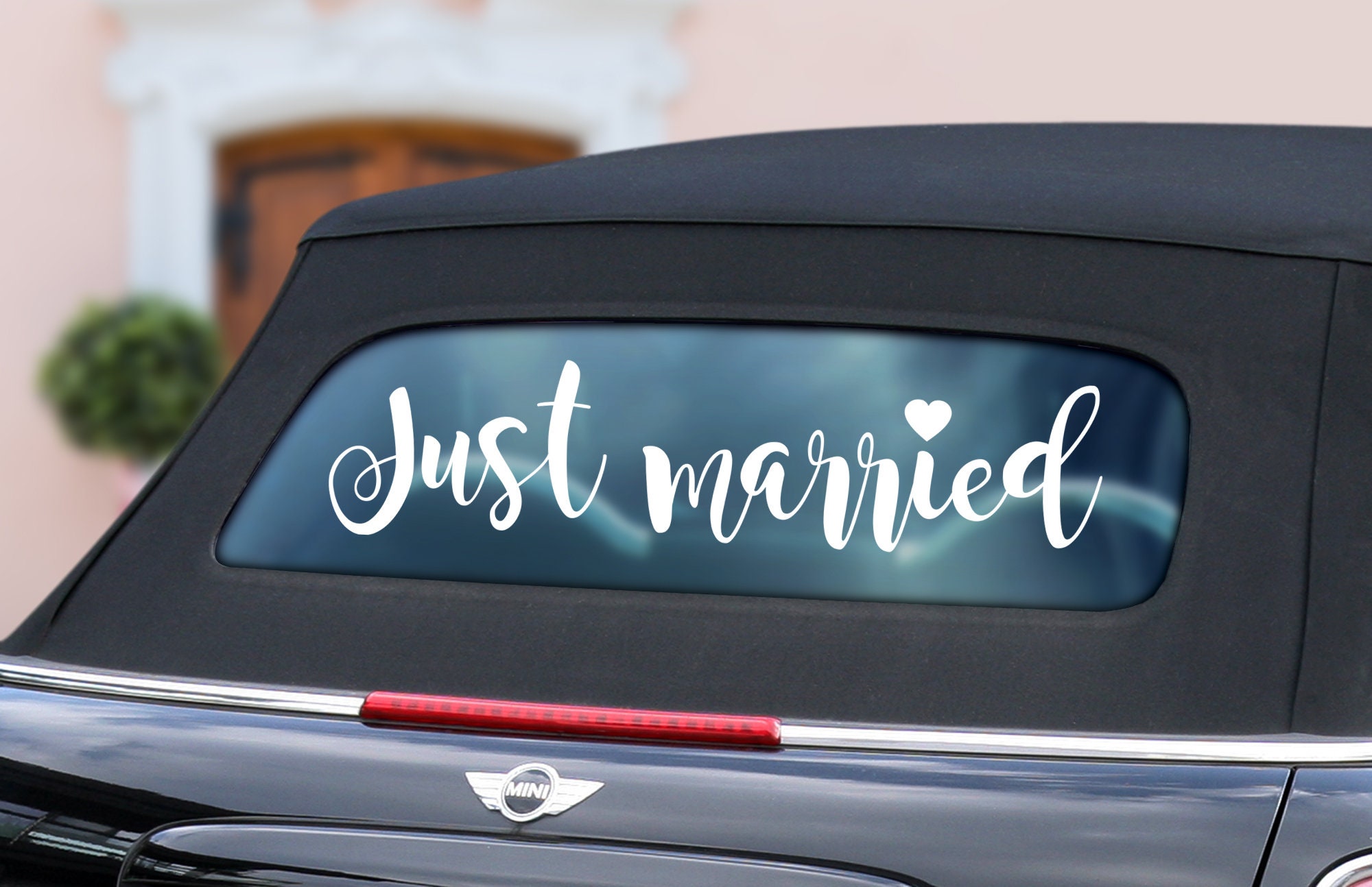 Achetez Autocollant pour voiture Just Married en ligne