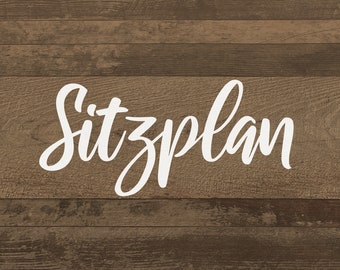 Aufkleber "Sitzplan - Verena", Hochzeit, Sitzplan, Aufkleber, Wer sitzt wo, Find your seat, Sticker