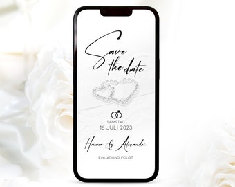 Save the Date - Hochzeit / digital / Handy / Einladung