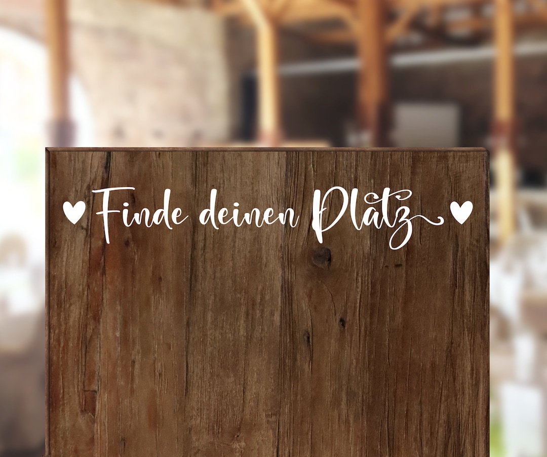Aufkleber Finde deinen Platz / Hochzeit / Sitzplan Etsy.de