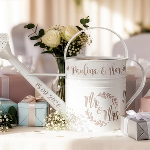Aufkleber-Set "Mr & Mrs" personalisiert / Geldgeschenke / Gießkanne / Hochzeitsgeschenk