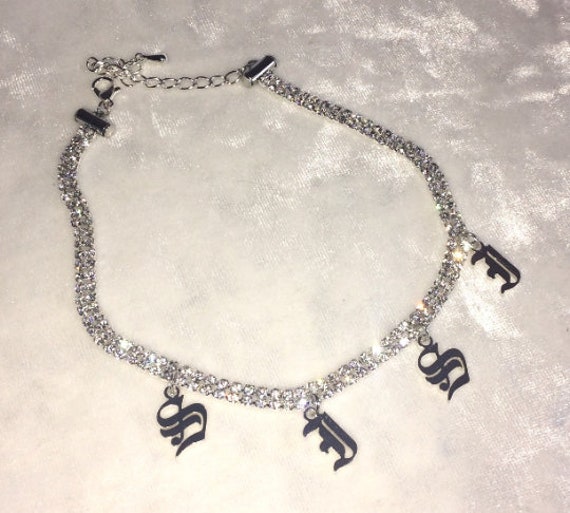 custom rhinestone choker