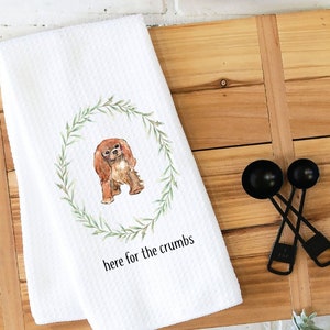 Kitchen Towel, Dish Towel, Tea Towel, Cavalier King Charles Towel, Kitchen Towel Dog, Dog Kitchen Towel, Cavalier King Charles Spaniel