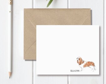 Cavalier King Charles Gift, Cavalier King Charles Lover, Cavalier King Charles Stationery, Stationary Set, Note Cards, Personalized