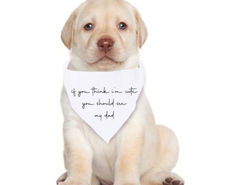 Dog Bandana, Personalized, Dog Mom, New Puppy Gift, Personalized Dog Bandana, Dog Scarf, Tie On, Gift for Dog Mom, Funny, Dog Dad
