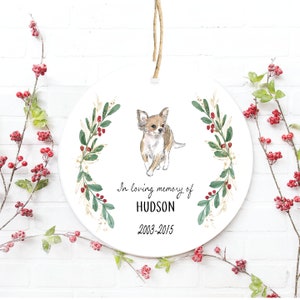 Loss of Pet Gift, Loss of Chihuahua, Pet Memorial Ornament, Chihuahua Gift, In Memory Of, Memorial Gift Chihuahua, Memorial Gift Dog