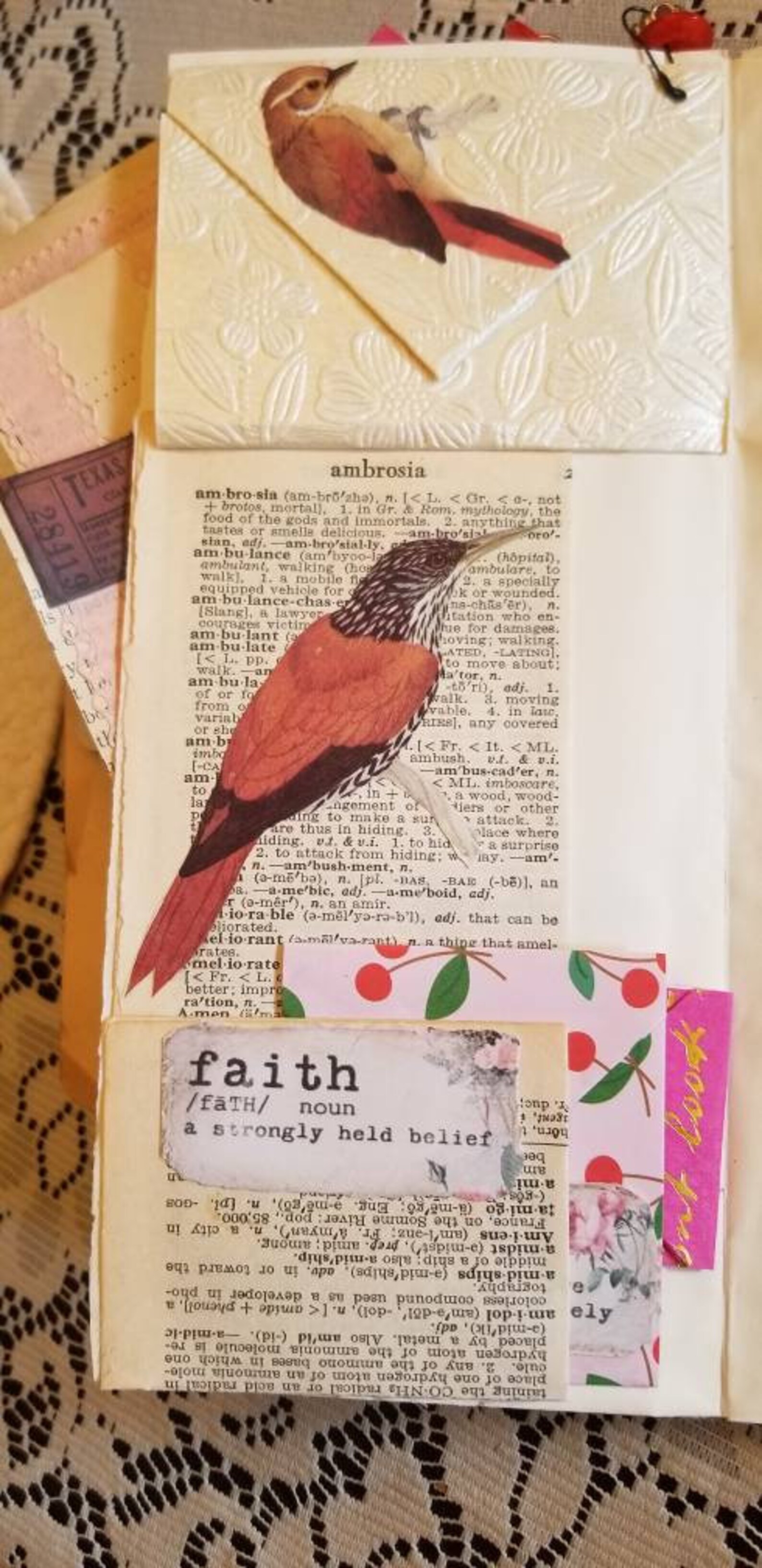 9 x 4 stuffed envelope journal Etsy