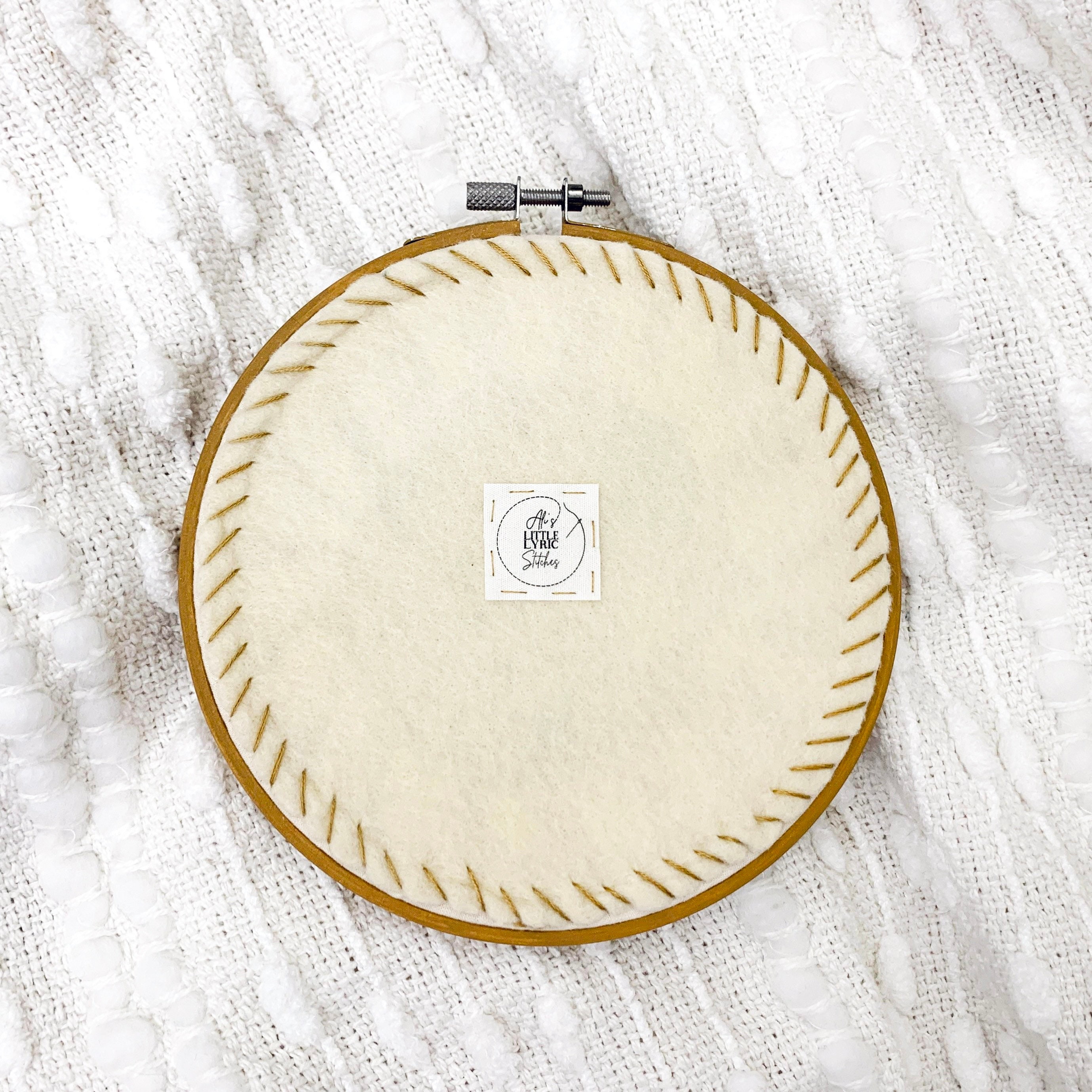 Shine // 6 Inch Embroidery Hoop Art