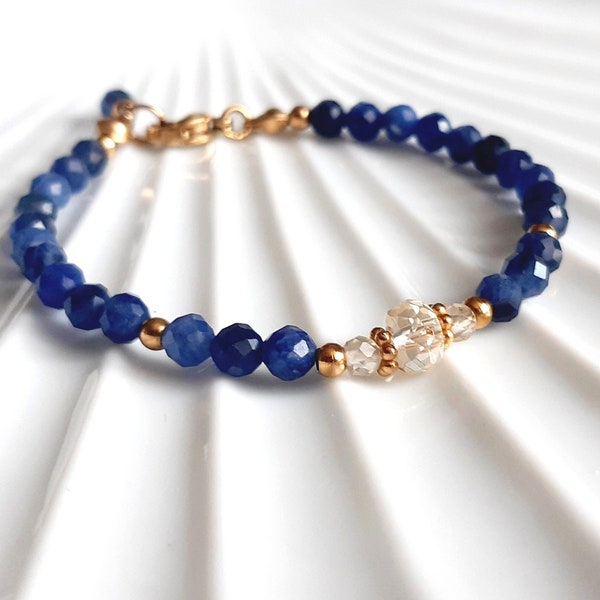 Bracelet sodalite et citrine