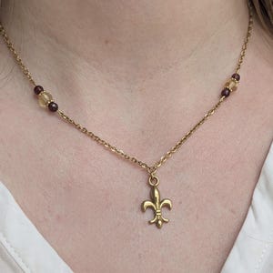 Collier Fleur de Lys, collier fleur de Lis femme