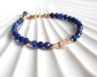 Sodalite and citrine bracelet