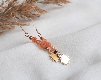 sun earrings sunstone earrings