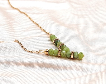 Canadian jade nephrite real jade earrings through chain earrings