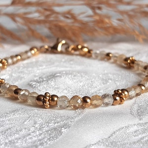 Citrine bracelet for women, citrine bracelet