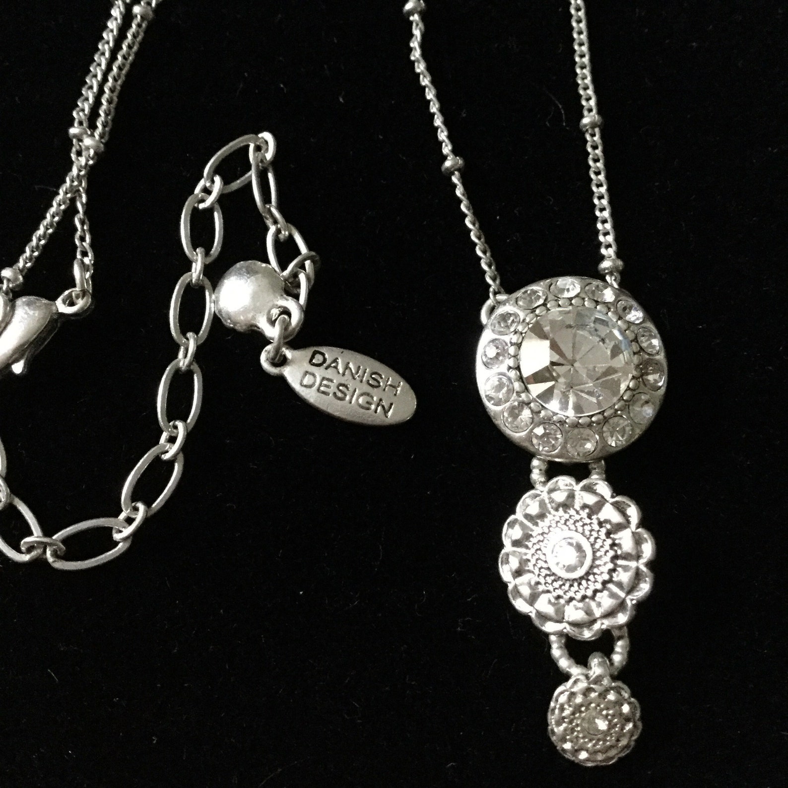 PILGRIM DANISH DESIGN Silver Vintage Necklace Original Etsy