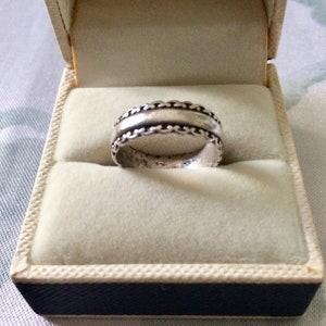 ART Deco CARVED STERLING France Vintage Ring - Original Art Deco Design - Sterling Silver - Vintage Elegant from France