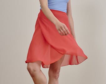Wrap High-low Skirt