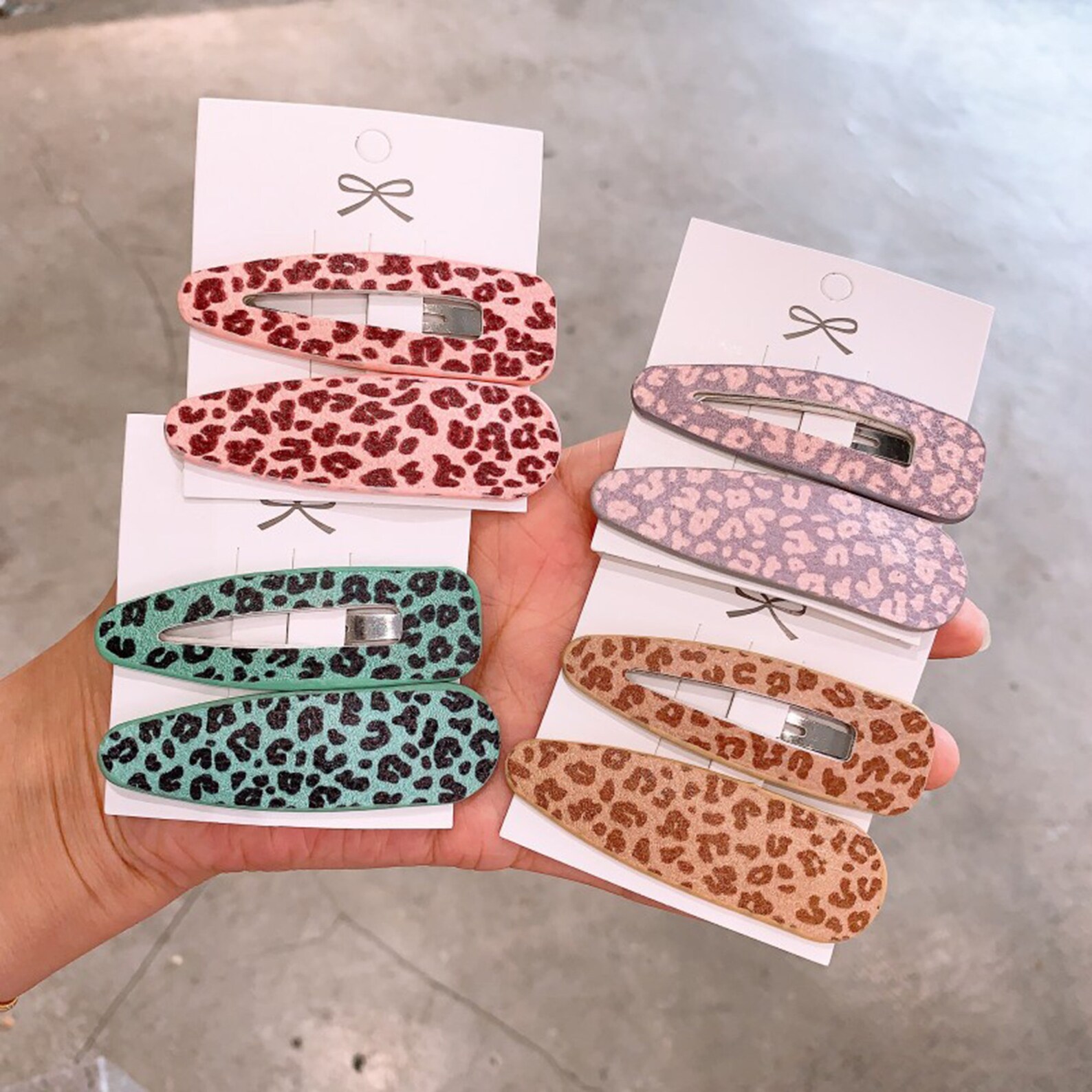 2PCS Hair Clip Set Leopard Print Hair Clip Vintage Hair Etsy