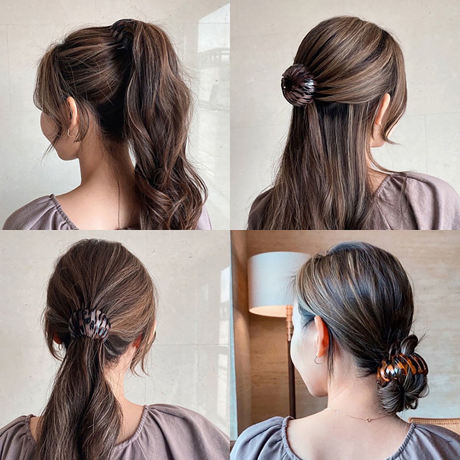 Bird Nest Shaped Hair Clips Expandable Ponytail Holder Hair Etsy