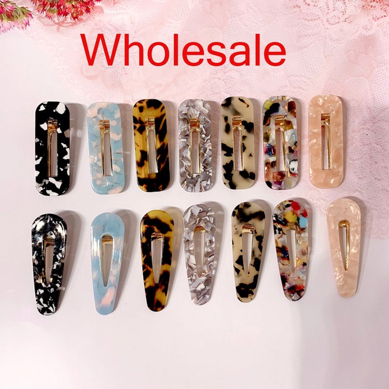 Wholesale Link Wholesale Hair Clips Pearl Barrette Acrylic Etsy
