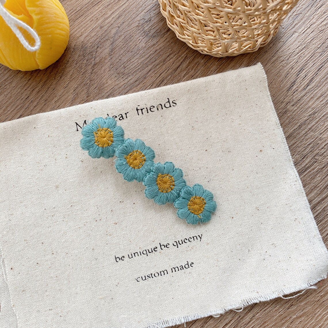 4PCS Little Daisy Hair Clips Duckbill Clip Korea Flower Hair Etsy