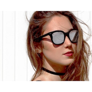 Gafas de sol cuadradas polarizadas gafas de sol UVA / UVB hechas a mano para hombres y mujeres l MarsQuest