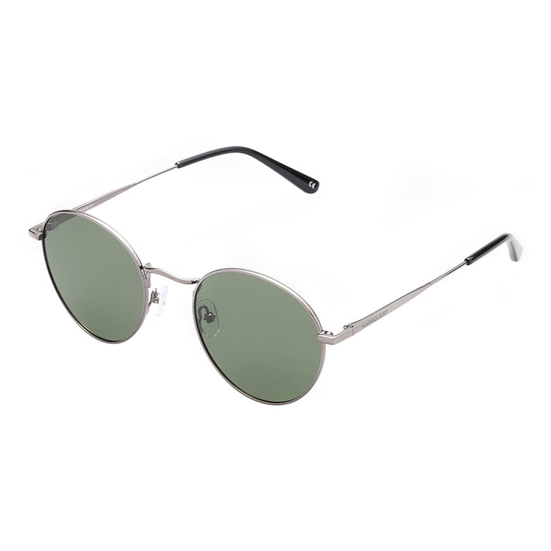Polarized Round Sunglasses Unisex Wire Frame Small Fancy Round