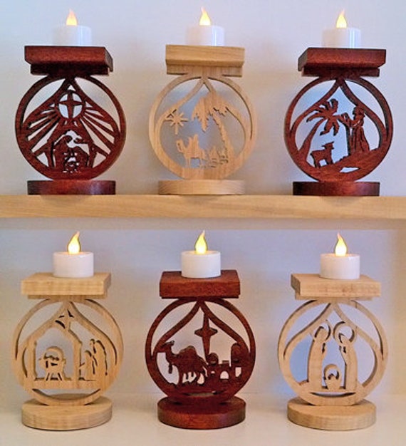 NW017 Nativity Tea Light Stands Digital Pattern Set - Etsy NW017 Nativity Tea Light Stands Digital Pattern Set - Etsy