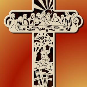 RE287 the Last Supper Cross Digital Pattern | Etsy