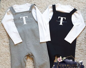 personalised baby dungarees