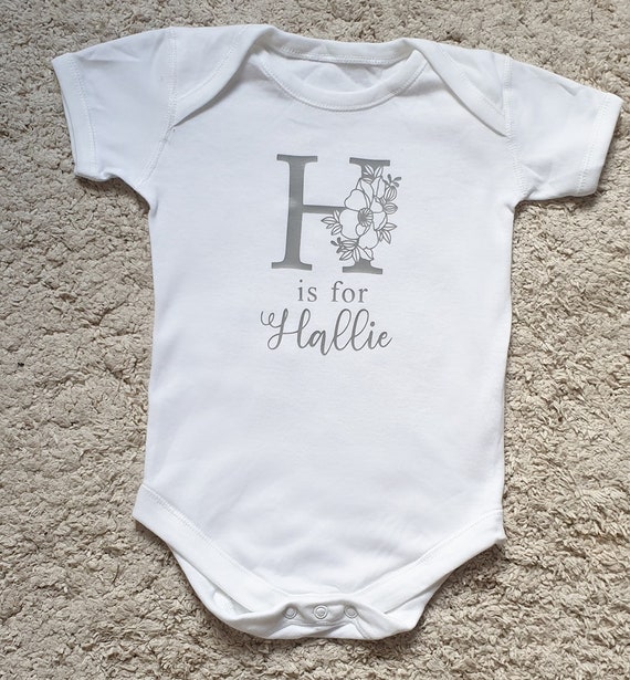 personalised baby clothes initials