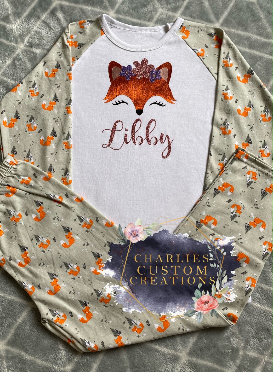 Limited Edition Personalised Fox Woodland Animal Pyjamas PJs | Etsy