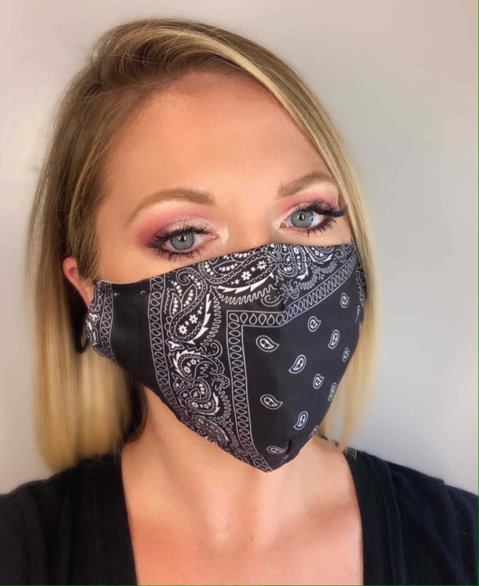 New Style Bandana face MaskBlack bandana maskFace Mask with Etsy