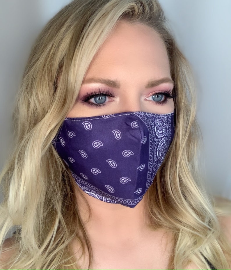 New Style Bandana face MaskBlack bandana MaskRed Bandana Etsy