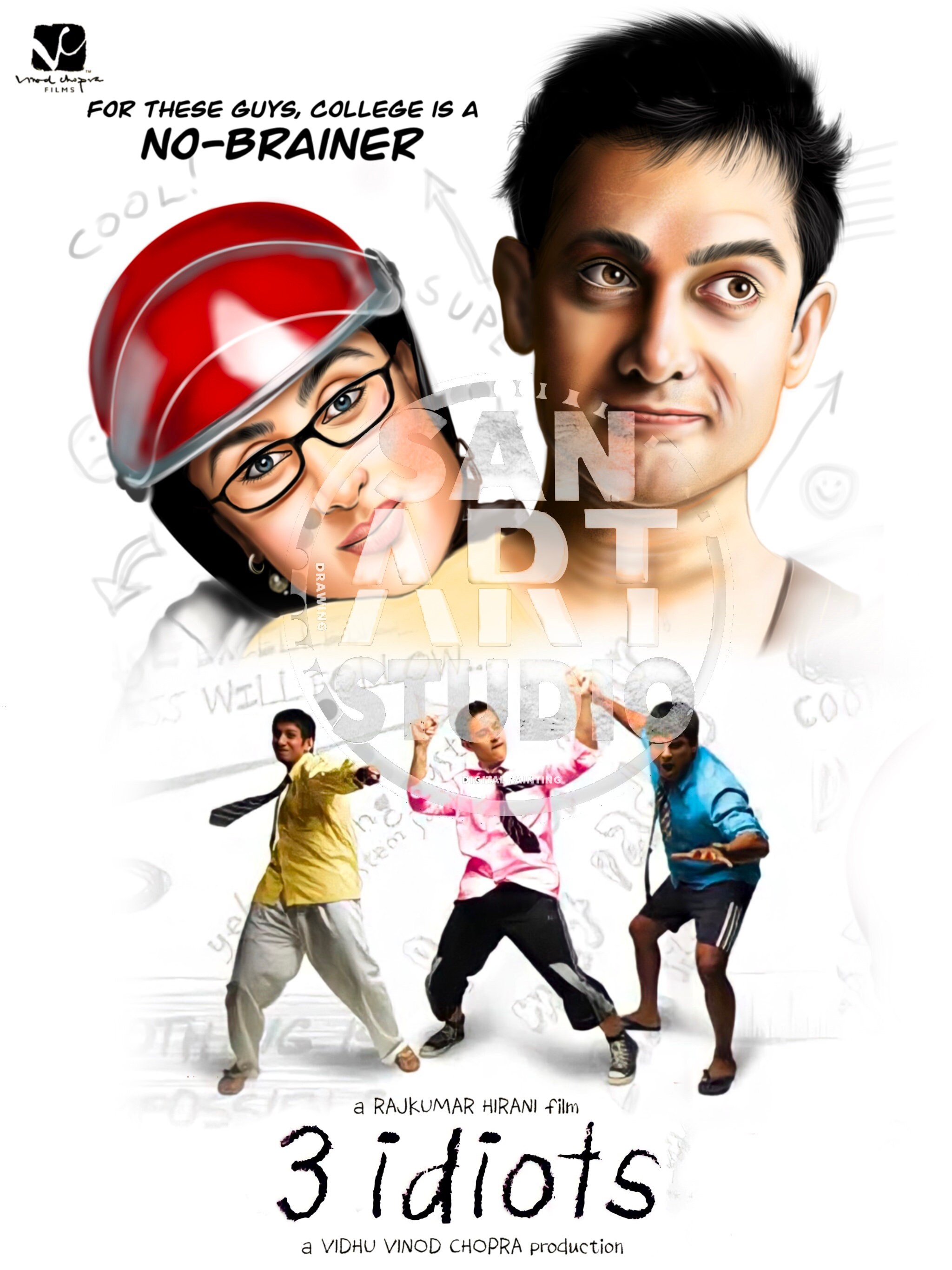 3 Idiots Movie - Etsy
