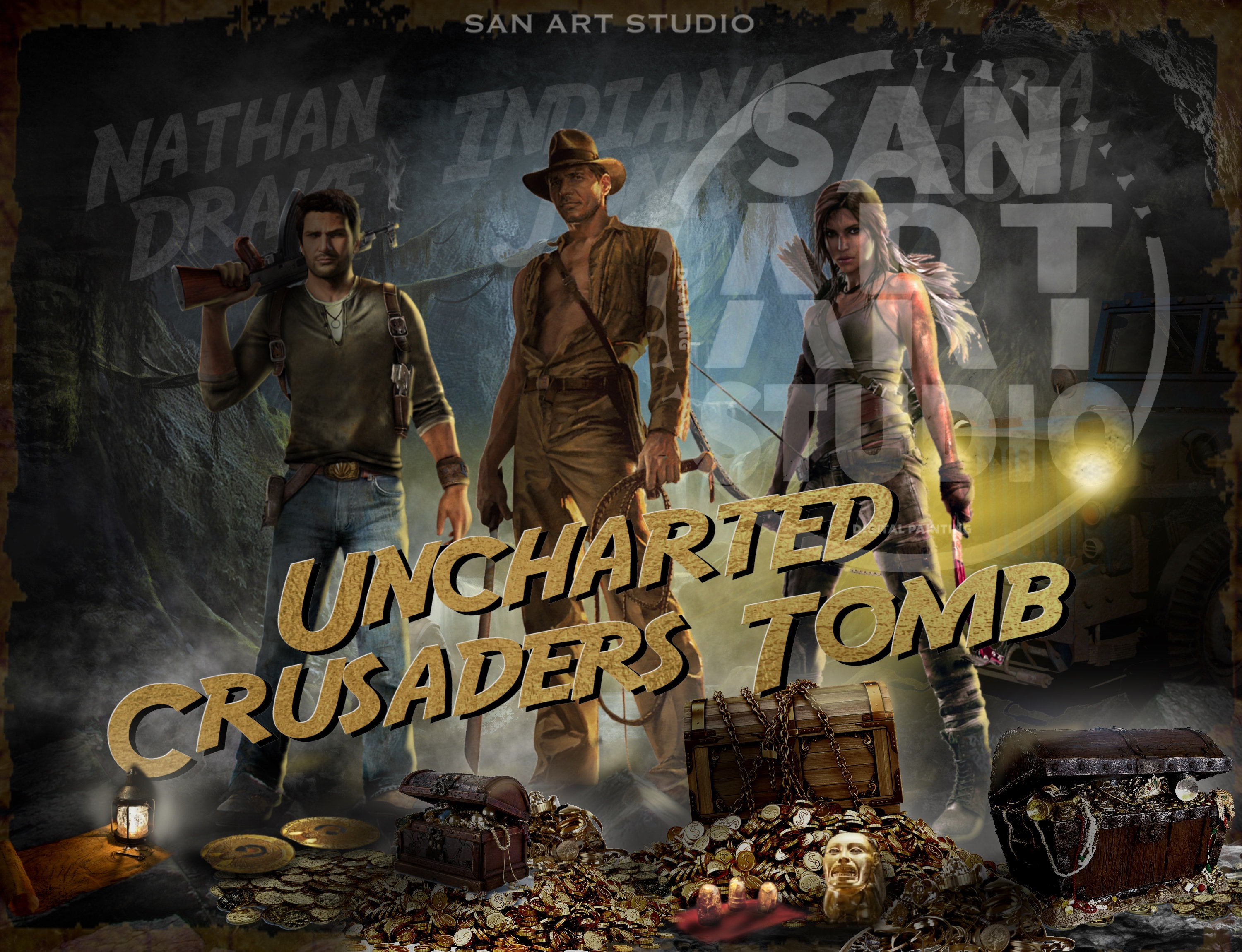 Nathan Drake And Lara Croft