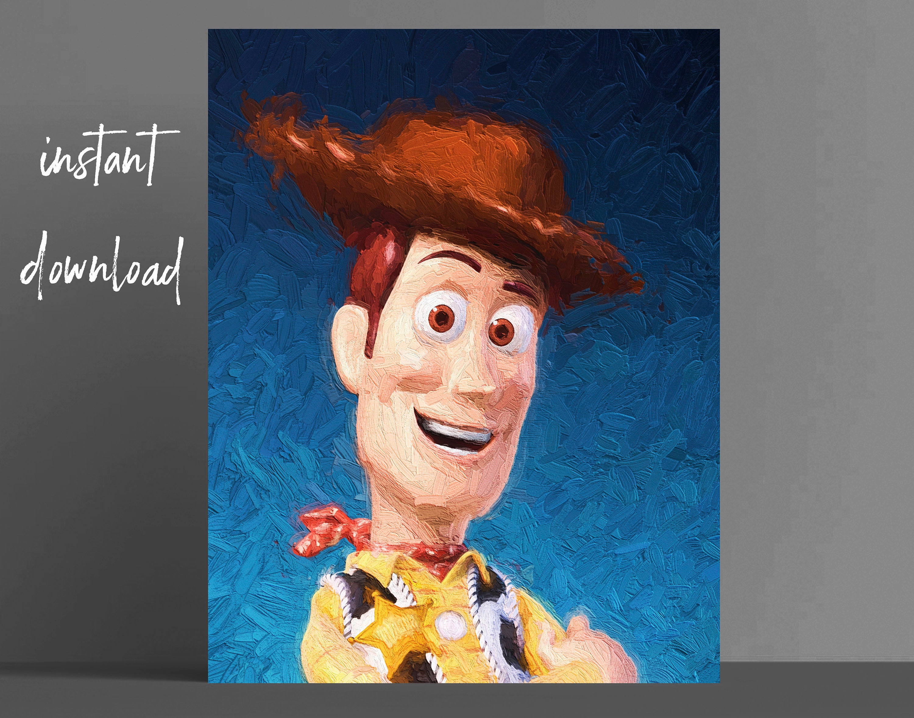 Toy Story Print Set Wall Decor Woody Buzz Lightyear Jessie Etsy